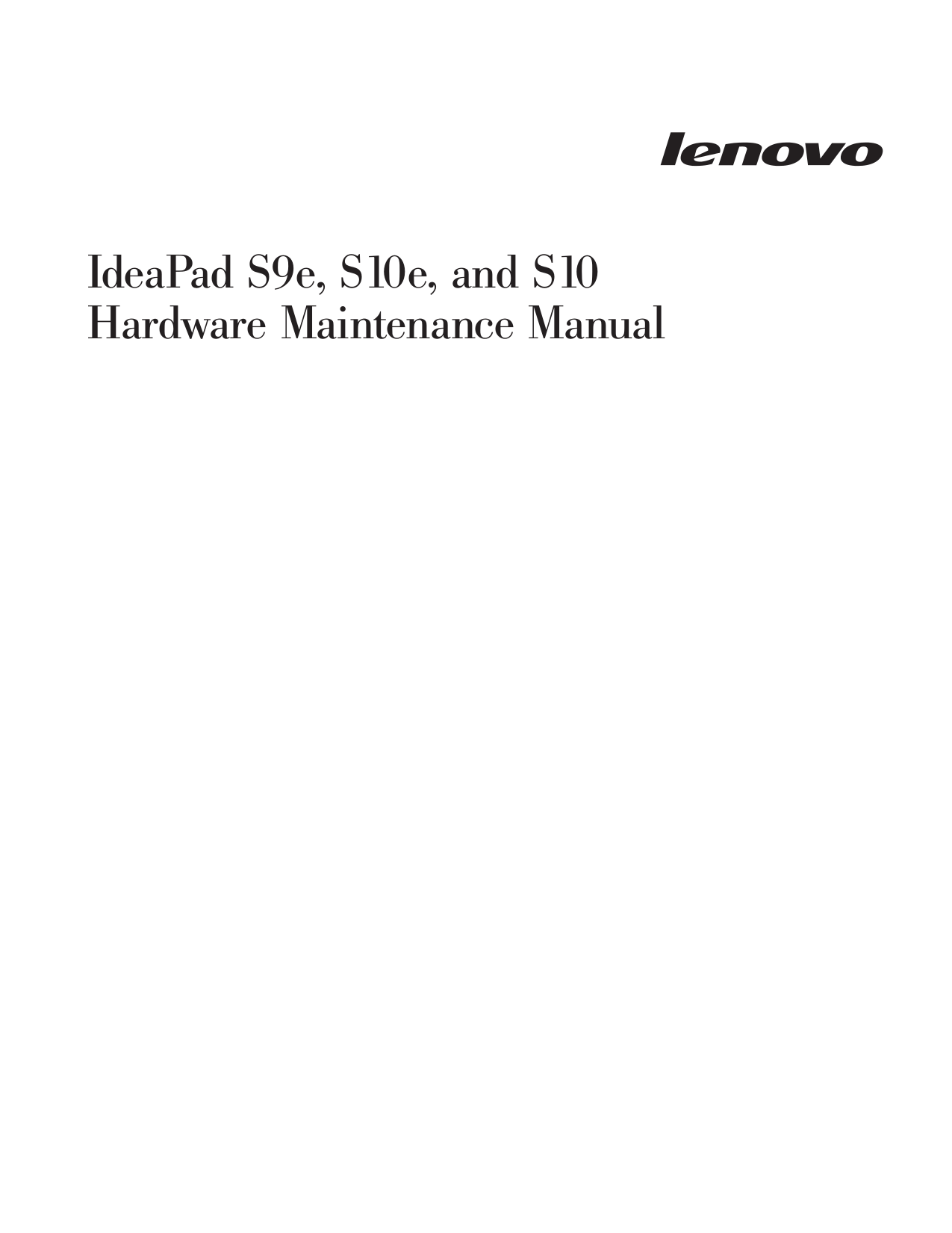 Lenovo Laptop Manual